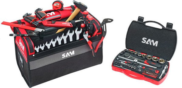 SAM textielwagen 30 liter met 100 gereedschappen, CP-100-BAG2N