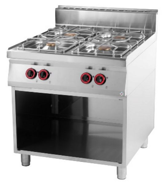 RM Thermik Serie 900, gasfornuis met onderstel, 800x900x900 mm, SP-90/80G