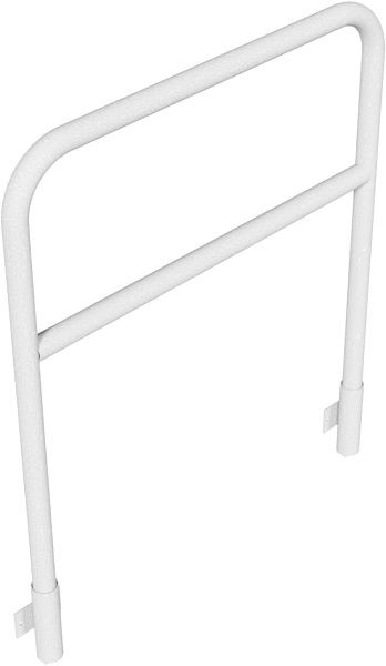 Schake buisbeugel van stalen buis Ø 48 x 2,5 mm met dwarsbalk voor wandmontage, totale breedte: 1000 mm, totale hoogte: 1200 mm, thermisch verzinkt, 448_22W