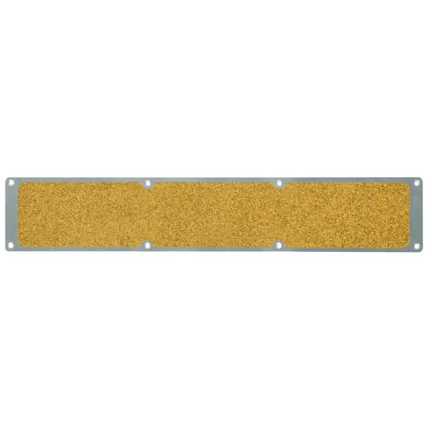 Meelbroek antislipplaat aluminium met m2 antislipcoating, Public 46 geel 114x1000mm, APM9GF2