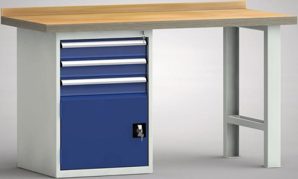 KLW standaard werkbank - 1500 x 700 x 840 mm L x D x H, WS515N-1500M40-E7029