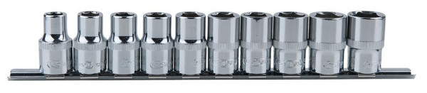 KS Tools 1/2" CHROMEplus zeskantdoppenset, 10-delig, 918.0650