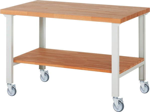 RAU verrijdbare werkbank 7000-7, 1500x900x1000mm, 4 zwenkwielen, 05-7000-7-159B4S4.12