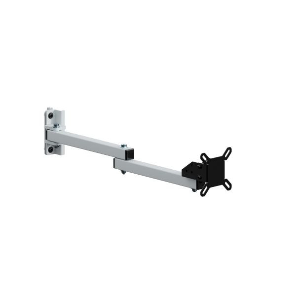 SOFAME zwenkarm voor max. 27 inch schermen, tweedelig lang B 290 mm, lichtgrijs RAL 7035, W010080314GC