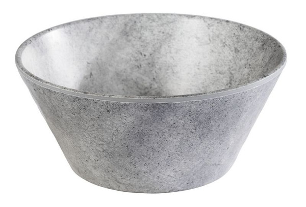 APS schaal -ELEMENT-, Ø 16 cm, hoogte: 7 cm, melamine, kleur: betonlook, 0,5 liter, 84828