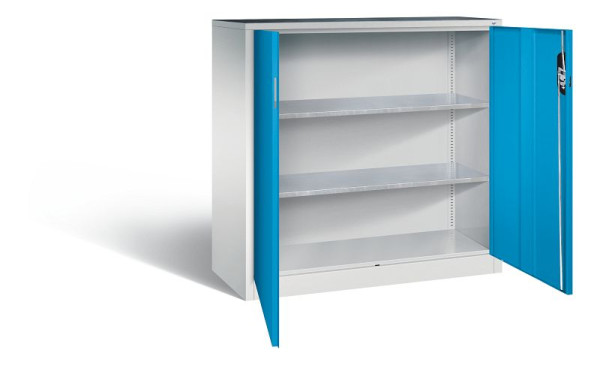 C+P gereedschapskast Acurado, H1200xB1200xD500mm, kleur: lichtgrijs/lichtblauw, verzonken handgreep, 8531-000 S10151