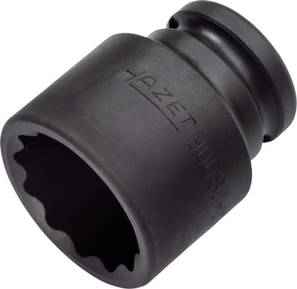 Hazet impact, machine schroevendraaierdop, dubbele zeskant, hol vierkant 12,5 mm, 27 mm, 900SZ-27