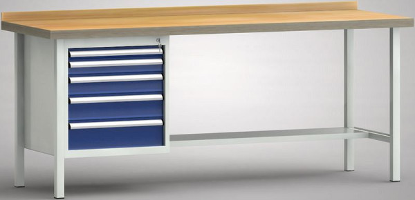 KLW standaard werkbank - 2000 x 700 x 840 mm L x D x H, WS118N-2000M40-E7023
