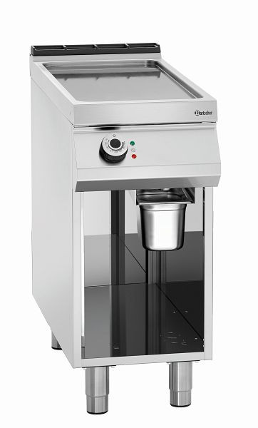 Bartscher elektrische bakplaat glad, bodem open, 296507