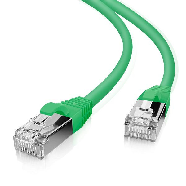Helos patchkabel SF/UTP Cat 5e groen 7,5m, 117836