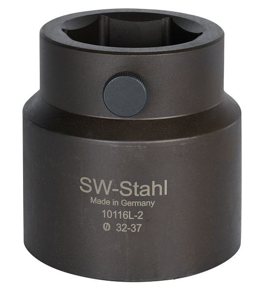SW stalen drukkop, voor diameter 32 - 37 mm, voor trekstangverbindingsgereedschap 10116L, 10116L-2