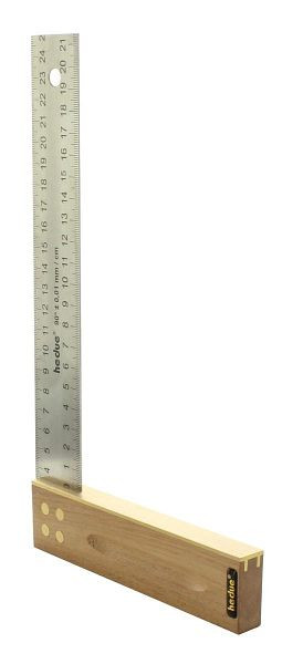 hedue Tischlerwinkel Nussbaum Edelstahlblatt 35 mm, lengte: 250 mm, A125