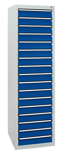 stumpf ladekast serie STS 410, RAL 7035/5010, 17 laden (17x100 mm), 7105174