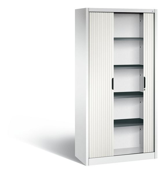 C+P rolluikkast Omnispace, H1980xB1000xD420mm, kleur: verkeerswit, verzonken greep, 5 OH, 3202-00 S10466