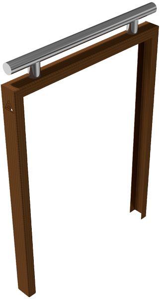 Schake Cortenstalen beugel gemaakt van 80x40x3mm U-profielen, 4450_175