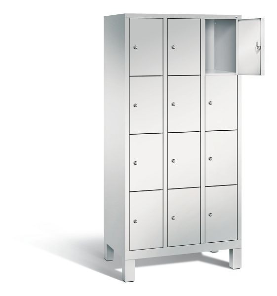 C+P lockerkast Evolo, H1850xB900xD500mm, kleur: lichtgrijs, 48010-304 S10000