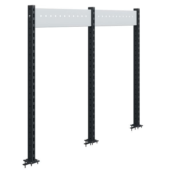 SOFAME 3 steunkolommen H1200 mm met 2 dwarsbalken B635 mm, hemelsblauw RAL 5015, W010080112BI