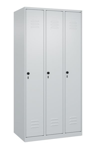 C+P luierkluis Classic PLUS, 3 vakken, 1850x900x500mm, 7035/7035, veiligheidsdraaigrendel, 080000-30 S10008