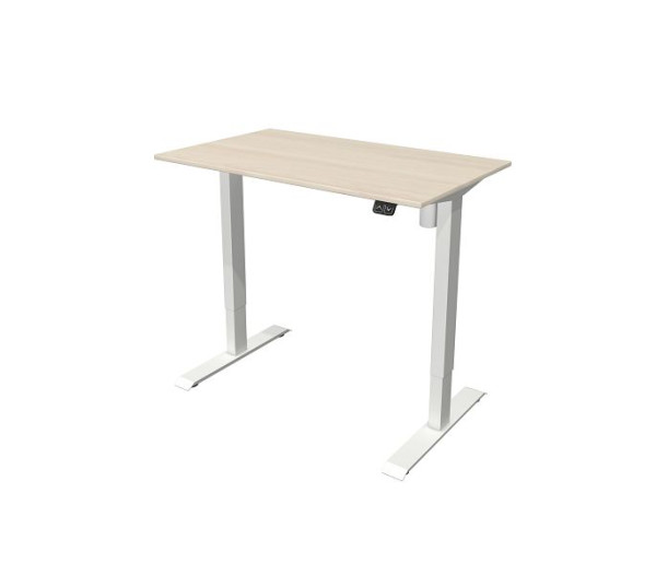 Kerkmann bijzettafel B 1000 x D 600 mm, elektrisch in hoogte verstelbaar van 740-1230 mm, esdoorn, 10388750