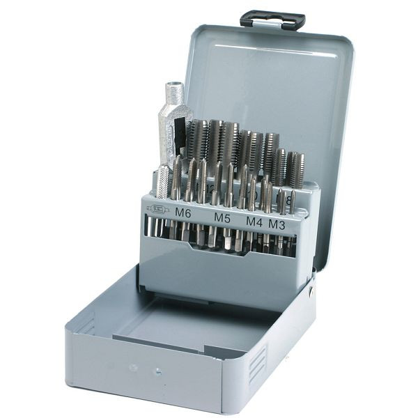 GSR handtapset 22-delig M3 - M12 HSSG inclusief verstelbare tapsleutel nr. 1.1/2, 08307010