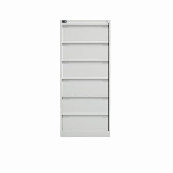 Bisley archiefkast ECO, dubbel spoor, DIN A5, 6 laden, kleur zuiver wit, KS26625