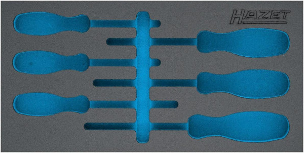 Hazet 2-componenten zachtschuiminleg, voor 163-266/6, afmetingen / lengte: 342 mm x 172 mm, 163-266L
