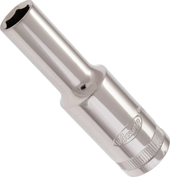 VIGOR dopsleutelinzet, lang, hol vierkant 12,5 mm (1/2 inch), buitenzeskantprofiel, 10 mm, V2579N