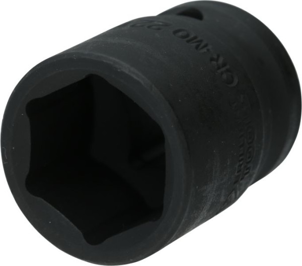 Brilliant Tools slagdop 1/2" zeskant 22 mm, kort, BT022646