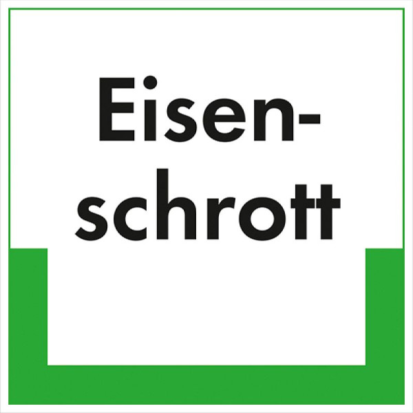 Stone HGS etiket ijzerschroot, 100x100mm/folie, zelfklevend/milieuvriendelijk, 35.6661