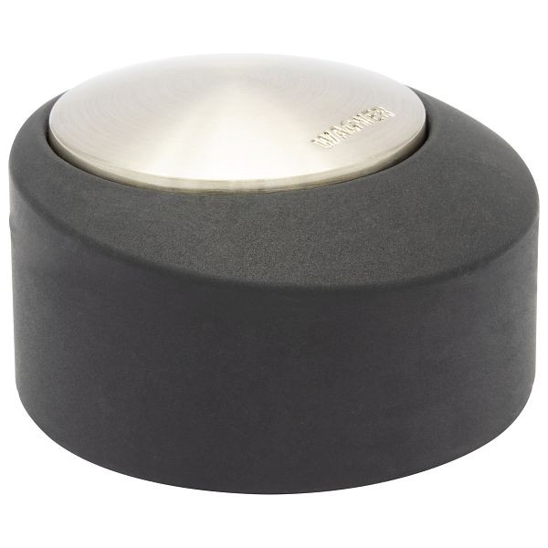 WAGNER vloerdeurstopper SOG DESIGN 3 diameter 50mm, hoogte 30mm, zijdeglans, SB, VE: 4 stuks, 15518111