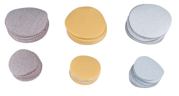 KS Tools reserveschuurpads, korrel 400, diameter 75 mm, verpakking van 10 stuks, 515.5115