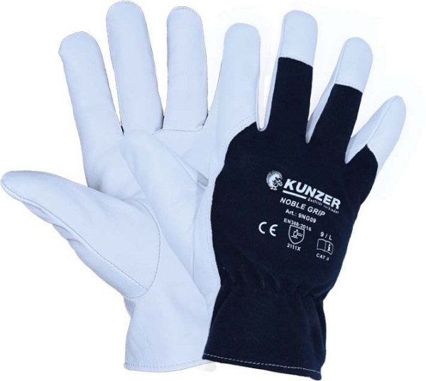 Kunzer NOBLE GRIP - maat: 8/M, werkhandschoenen, verpakking van 12 paar, 9NG08