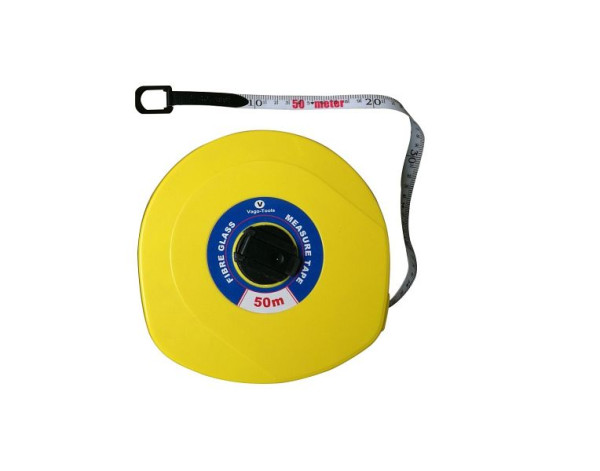 VaGo-Tools rolmaat, capsule rolmaat, rolmaat 50m met slinger glasvezel, JR-5008_bv