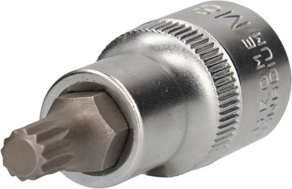 Brilliant Tools 1/2" bitdop met meerdere tanden, 55 mm lang, M8, BT022932
