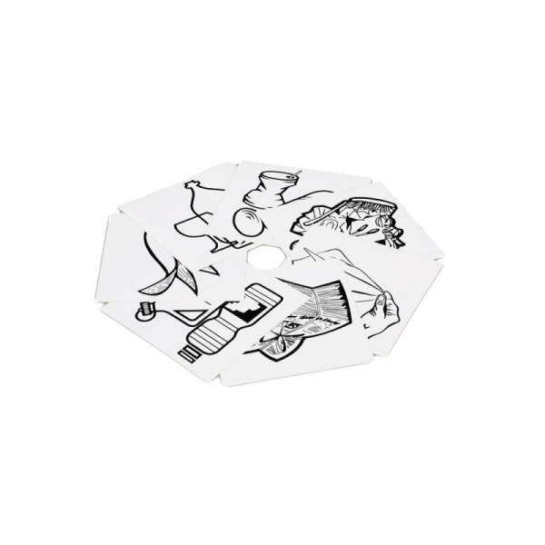 Stein HGS HGS pictogramstickerset voor afvalscheiding, 17471