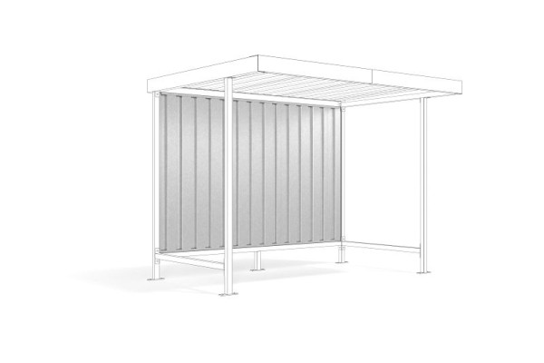 WSM achterwand voor Leipzig L12 verzinkte trapeziumplaat, 102001635
