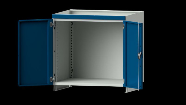ANKE werkbanken bovenkast modulair kastsysteem, model 300, 865 x 720 x 800 mm, RAL 7035/5010, met deuren, 631.191