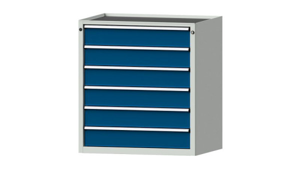 ANKE werkbanken ladekast, model 3002 V, 910 x 675 x 980 mm, RAL 7035/5010, kuip, 611.202