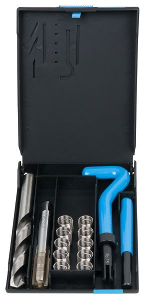 KS Tools RVS draadreparatieset M12x1x17mm, 14-delig, 150.6100