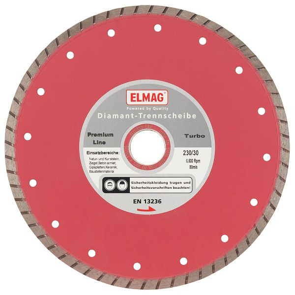 ELMAG diamantschuif 115 mm, PREMIUM LINE - TURBO (boring: 22,2 mm), 61520