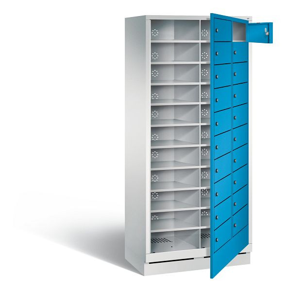 C+P wasautomaat Evolo, H1800xW810xD500mm, kleur: lichtgrijs / lichtblauw, 48160-210 S10015