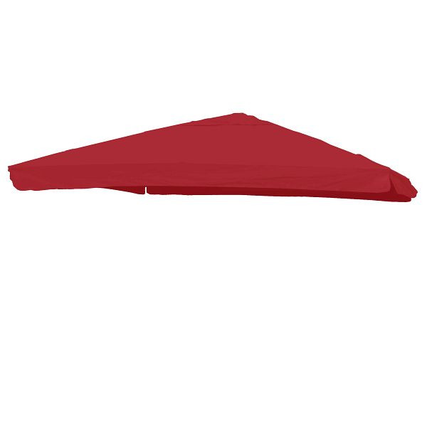 Mendler vervangende hoes voor luxe parasol HWC-A96 met klep, parasolhoes, 3x3m (Ø4,24m) polyester 3kg, bordeaux, 70119