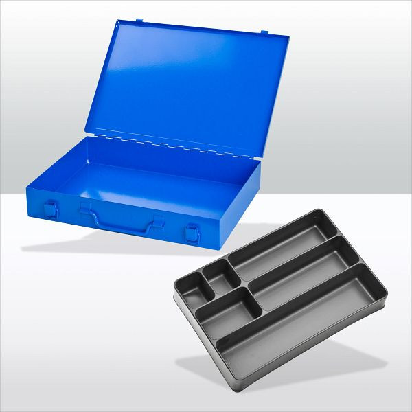 ADB plaatstalen box met spansluiting / 6-voudig / RAL 5015, 88600