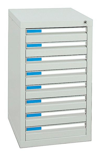 stumpf ladekast serie ESTA, RAL 7035/7035, 8 laden (8x100 mm), 7601107