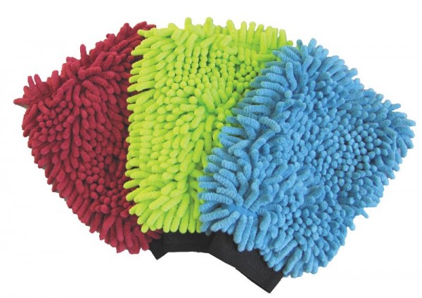 De Witte tas 1 x washandschoen Rasta oranje, 460.100.203