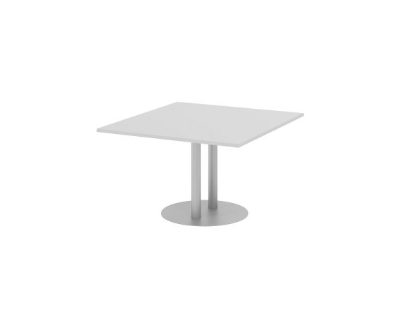 Hammerbacher koppel- en montageplaat, plaatkleur: grijs, plaat: 1200 x 1300 x 25 mm, kolom-/plaatbasis in zilver, werkhoogte: 740 mm, VKT12S/5/S