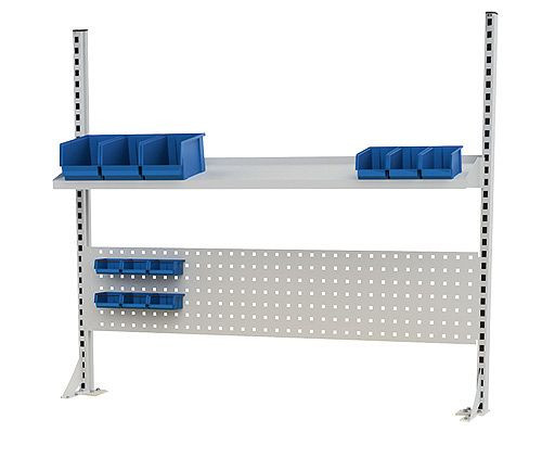 Bedrunka + Hirth werkbank opbouw 1500 mm, meerwandige opbouw zonder verlichting en bovenframe, 1500 x 1250 mm, 03.900.15.320OB