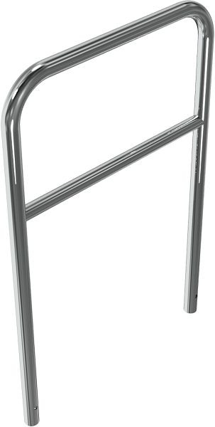 Schake RVS beugel Ø 48 mm voor plaatsing in beton, met dwarsbalk, totale breedte 800 mm, 449_21