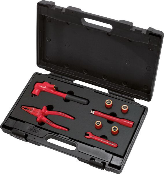 KS Tools gereedschapsset met geïsoleerd gereedschap voor PSA elektrische voertuigen, 8-delig, 117.1825