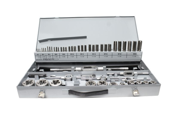 GSR draadsnijassortiment 56 stuks metrisch M3 - M20 HSSG voor binnen- en buitendraad, 08331040